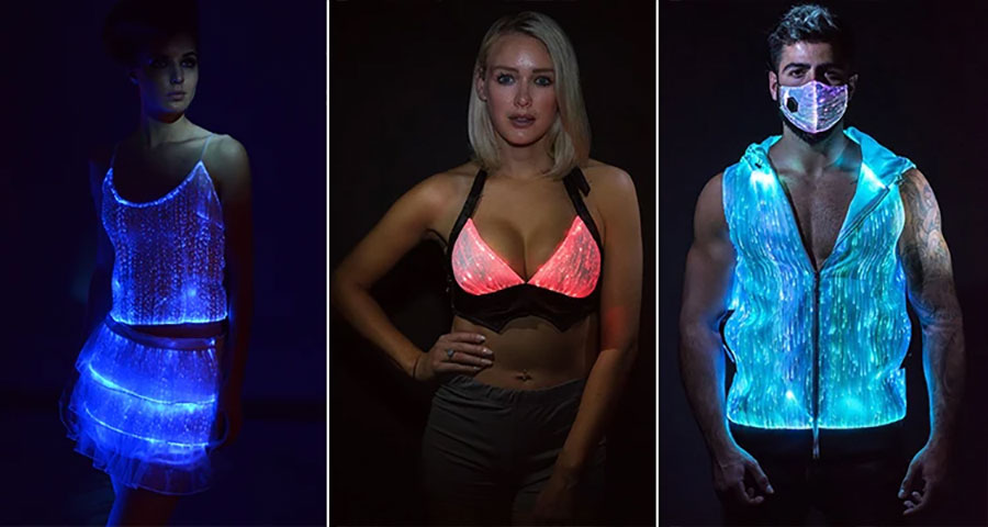 Leuchtende Individualität mit LED-Stoffen